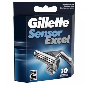Сменные кассеты для бритья Gillette Sensor Excel 10 шт.