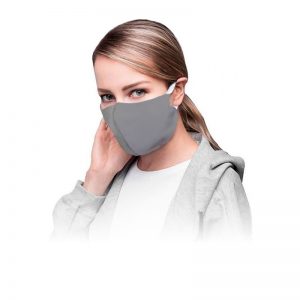 Защитная маска для лица многоразовая Цвет серый Pro OS